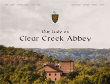 Tablet Screenshot of clearcreekmonks.org